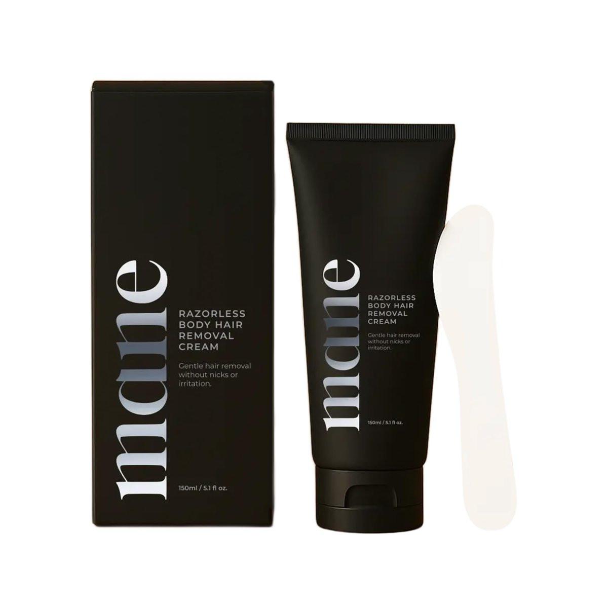Superior Mane Enthaarungscreme für Männer – Schmerzlose Körper- & Intimhaarentfernung ohne Rasurbrand – Rückstandsfreie Formel mit Kühleffekt, Aloe Vera, Hamamelis & Grüner Tee – 150 ml