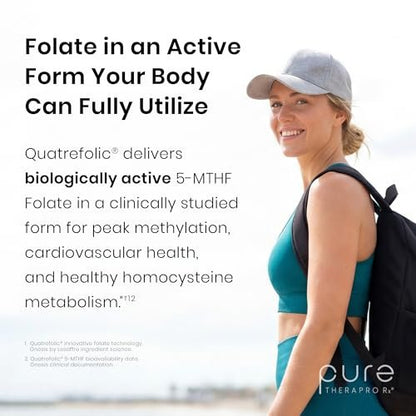 Pure Therapro Rx Methylierte Multivitamin für Männer und Frauen | Methyl Multi ohne Eisen + Methyl B12 & Methylfolat | Pharma-Qualität | 60 Kapseln, 1-Monatsvorrat