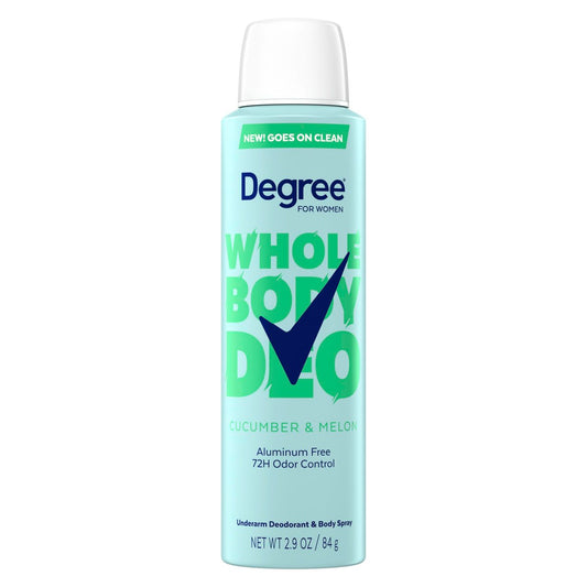 Degree Women Deodorant Spray Gurke & Melone Duft – Aluminiumfrei – 72h Schutz – 2,9 oz