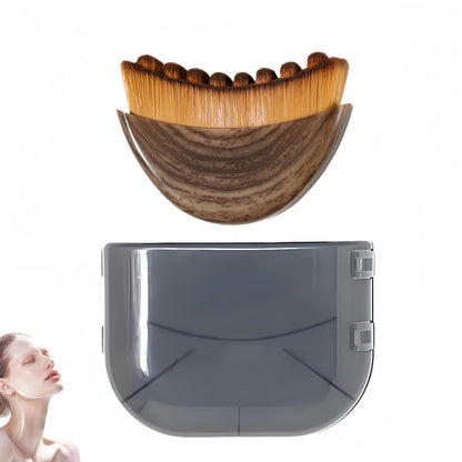 Lymphatic Face Brush für sanfte Gesichtsmassage – Reduziert Schwellungen & fördert die Durchblutung – Konturpinsel für Kieferpartie & Hals