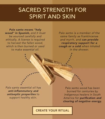 Palo Santo Smudge Spray – Energie-Reinigungs- & Aura-Reinigungs-Mist, Reiki-aufgeladen mit reinen ätherischen Ölen für Meditation, Entspannung und spirituelle Reinigung