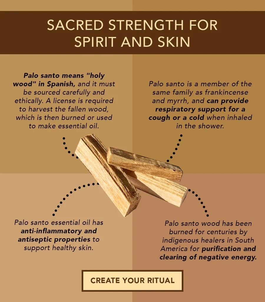 Palo Santo Smudge Spray – Energie-Reinigungs- & Aura-Reinigungs-Mist, Reiki-aufgeladen mit reinen ätherischen Ölen für Meditation, Entspannung und spirituelle Reinigung
