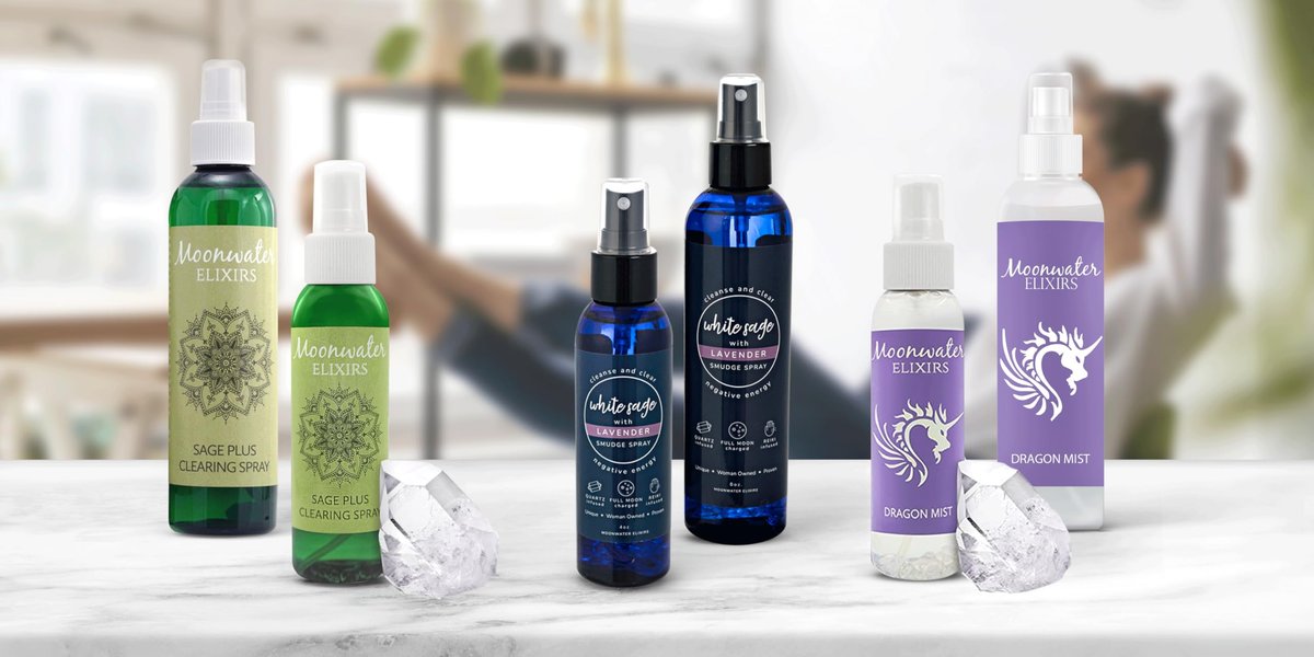 White Sage Smudge Spray für spirituelle Reinigung & Aura-Schutz – Salbeinebel zur Reinigung negativer Energie & Schutz, für Zuhause & Meditation, mit Bergkristall Reiki-energetisiertes Aromatherapie-Raumspray – 118 ml