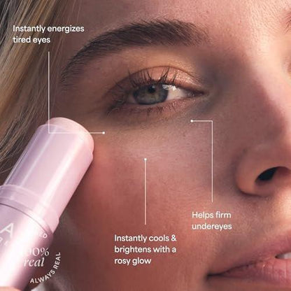 TULA Skin Care Pink 'Spresso Energy Eye Balm 0,35 oz + Reisegröße 24-7 Feuchtigkeitscreme Tag & Nacht 0,5 oz, 2-teiliges Weihnachtsset