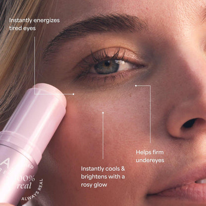 TULA Skin Care Pink 'Spresso Energy Eye Balm 0,35 oz + Reisegröße 24-7 Feuchtigkeitscreme Tag & Nacht 0,5 oz, 2-teiliges Weihnachtsset