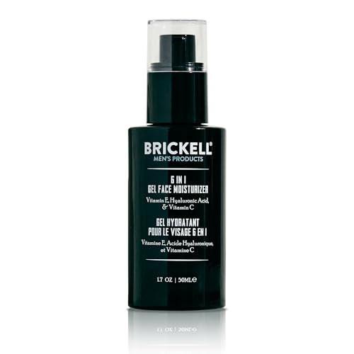 Brickell Herren 6-in-1 Gel-Gesichtsfeuchtigkeitscreme für Männer, natürliche und organische Gel-Feuchtigkeitscreme, 50 ml, ohne Duftstoffe