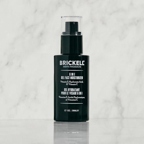 Brickell Herren 6-in-1 Gel-Gesichtsfeuchtigkeitscreme für Männer, natürliche und organische Gel-Feuchtigkeitscreme, 50 ml, ohne Duftstoffe