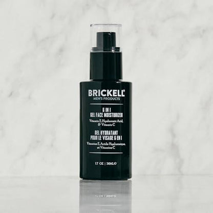 Brickell Herren 6-in-1 Gel-Gesichtsfeuchtigkeitscreme für Männer, natürliche und organische Gel-Feuchtigkeitscreme, 50 ml, ohne Duftstoffe
