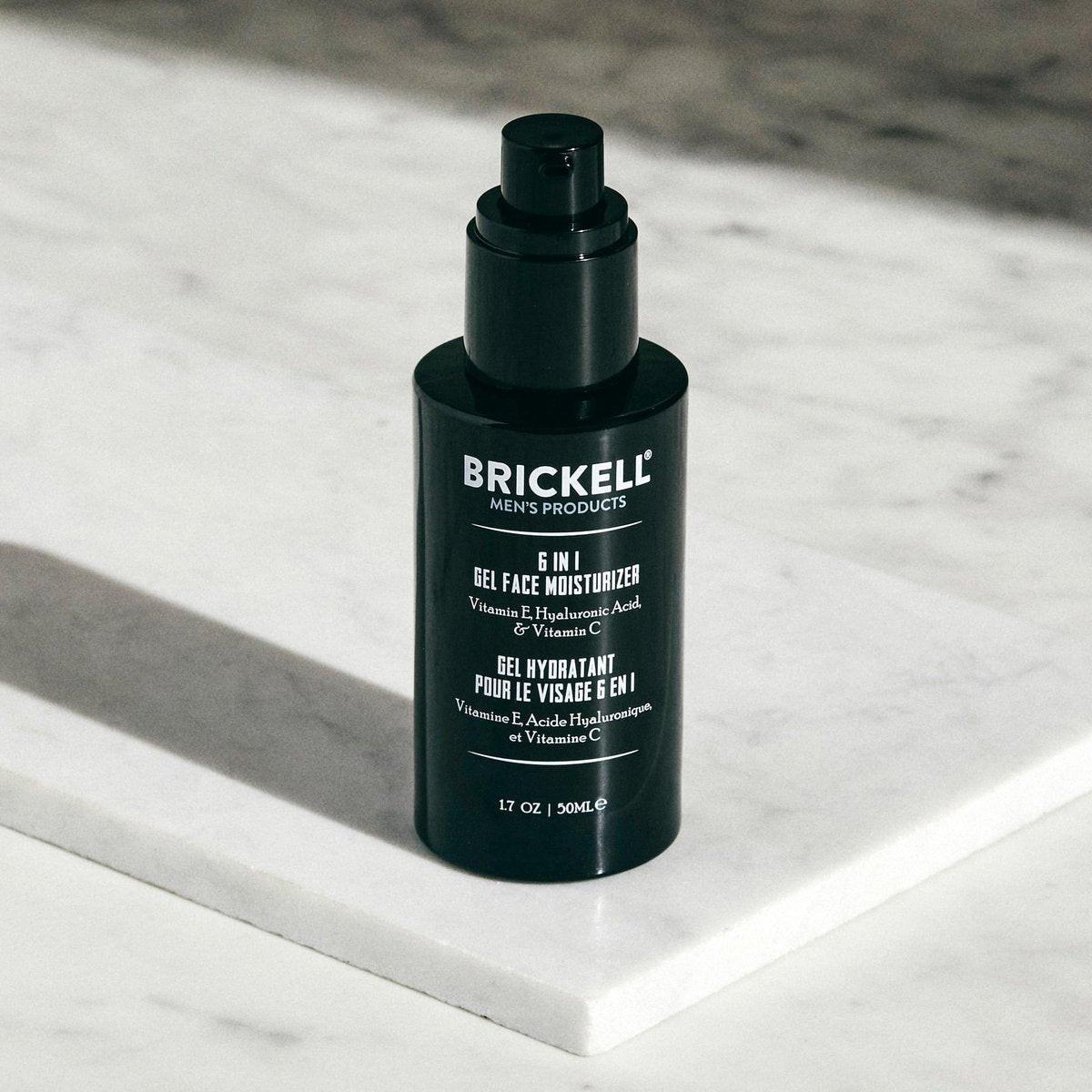 Brickell Herren 6-in-1 Gel-Gesichtsfeuchtigkeitscreme für Männer, natürliche und organische Gel-Feuchtigkeitscreme, 50 ml, ohne Duftstoffe
