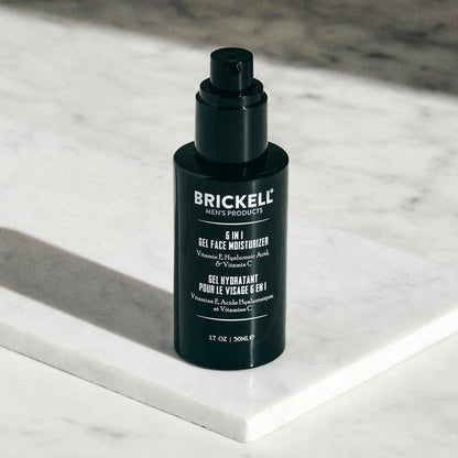 Brickell Herren 6-in-1 Gel-Gesichtsfeuchtigkeitscreme für Männer, natürliche und organische Gel-Feuchtigkeitscreme, 50 ml, ohne Duftstoffe