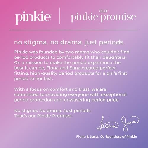 Pinkie Bio-Tampons für Teens & Erwachsene – 100% Baumwollkern, passt sich dem Körper an – schlanker BPA-freier Applikator für komfortables Einführen – chlor-, parfüm-, farbstoff- & rayonfrei – Light/Regular, 36 Stück