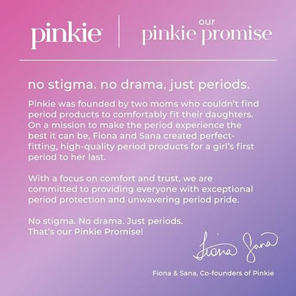Pinkie Bio-Tampons für Teens & Erwachsene – 100% Baumwollkern, passt sich dem Körper an – schlanker BPA-freier Applikator für komfortables Einführen – chlor-, parfüm-, farbstoff- & rayonfrei – Light/Regular, 36 Stück