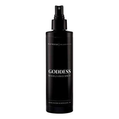 Mavwicks Fragrances (Goddess) Linen- & Raumspray 240 ml – langanhaltende Frische für Schlafzimmer & Zuhause, Aromatherapie-Duftspray für Stoffe & Luft