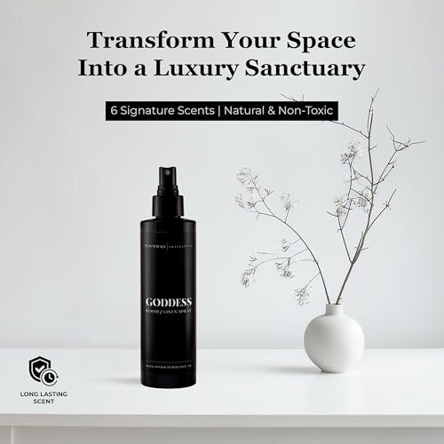 Mavwicks Fragrances (Goddess) Linen- & Raumspray 240 ml – langanhaltende Frische für Schlafzimmer & Zuhause, Aromatherapie-Duftspray für Stoffe & Luft
