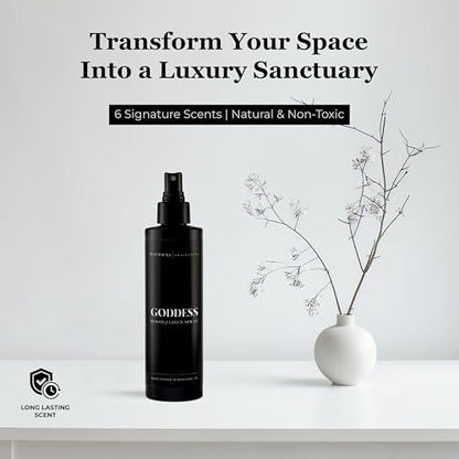 Mavwicks Fragrances (Goddess) Linen- & Raumspray 240 ml – langanhaltende Frische für Schlafzimmer & Zuhause, Aromatherapie-Duftspray für Stoffe & Luft