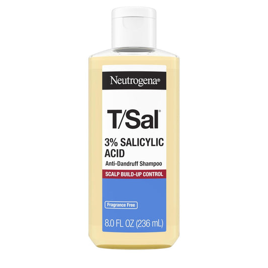 Neutrogena T/Sal Anti-Schuppen Shampoo mit 3% Salicylsäure – Kontrolliert Schuppen, Juckreiz und Schuppenflechte der Kopfhaut, 237 ml