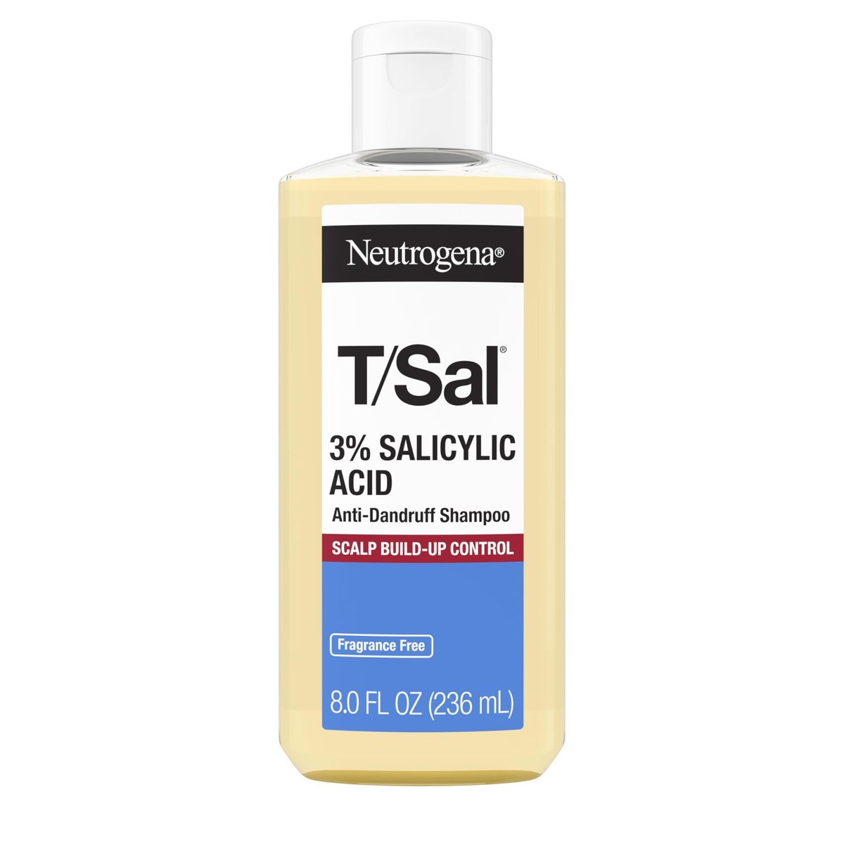 Neutrogena T/Sal Anti-Schuppen Shampoo mit 3% Salicylsäure – Kontrolliert Schuppen, Juckreiz und Schuppenflechte der Kopfhaut, 237 ml