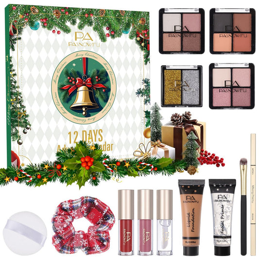 Makeup Adventskalender 2025 für Frauen, Mädchen, Teens – 12 Tage Überraschungsboxen für Weihnachten, Countdown-Kalender mit Eyeliner, Lipgloss und mehr