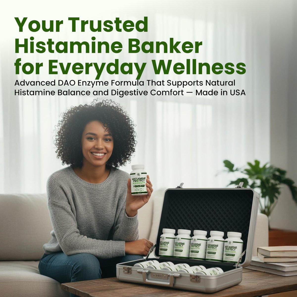 Velluré DAO Enzym Supplement – Histaminblocker mit 30.000 HDU Diaminoxidase, Quercetin, Magnesium & Vitamin C – 60 Kapseln für Histaminintoleranz & fermentierte Lebensmittel