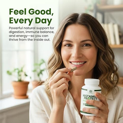 Velluré DAO Enzym Supplement – Histaminblocker mit 30.000 HDU Diaminoxidase, Quercetin, Magnesium & Vitamin C – 60 Kapseln für Histaminintoleranz & fermentierte Lebensmittel