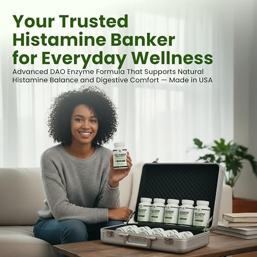 Velluré DAO Enzym Supplement – Histaminblocker mit 30.000 HDU Diaminoxidase, Quercetin, Magnesium & Vitamin C – 60 Kapseln für Histaminintoleranz & fermentierte Lebensmittel