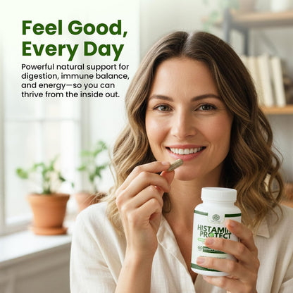 Velluré DAO Enzym Supplement – Histaminblocker mit 30.000 HDU Diaminoxidase, Quercetin, Magnesium & Vitamin C – 60 Kapseln für Histaminintoleranz & fermentierte Lebensmittel