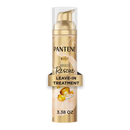 Pantene Miracle Rescue Leave-In Treatment mit Pro-V Perlen – Sofortige Haarschadenreparatur, 3,38 oz