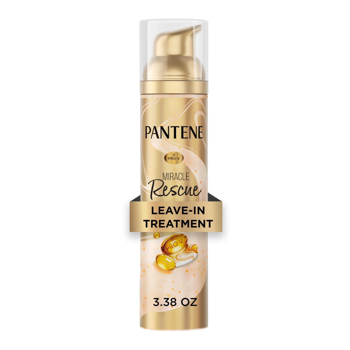 Pantene Miracle Rescue Leave-In Treatment mit Pro-V Perlen – Sofortige Haarschadenreparatur, 3,38 oz