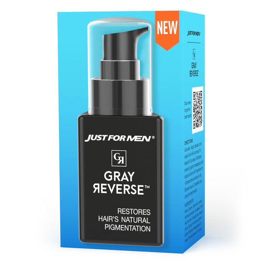 Just for Men Gray Reverse Tägliches Haarserum – Reduziert graue Haare allmählich, färbefrei, reisefreundlich, 50 ml