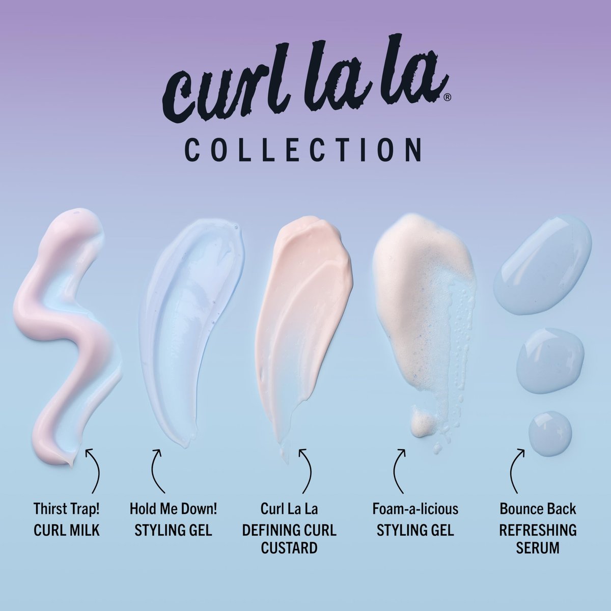 Aunt Jackie's Curls & Coils Curl La La Bounce Back Auffrischendes Serum, 118 ml – Dreifache Feuchtigkeit für lockiges Haar, bekämpft Frizz