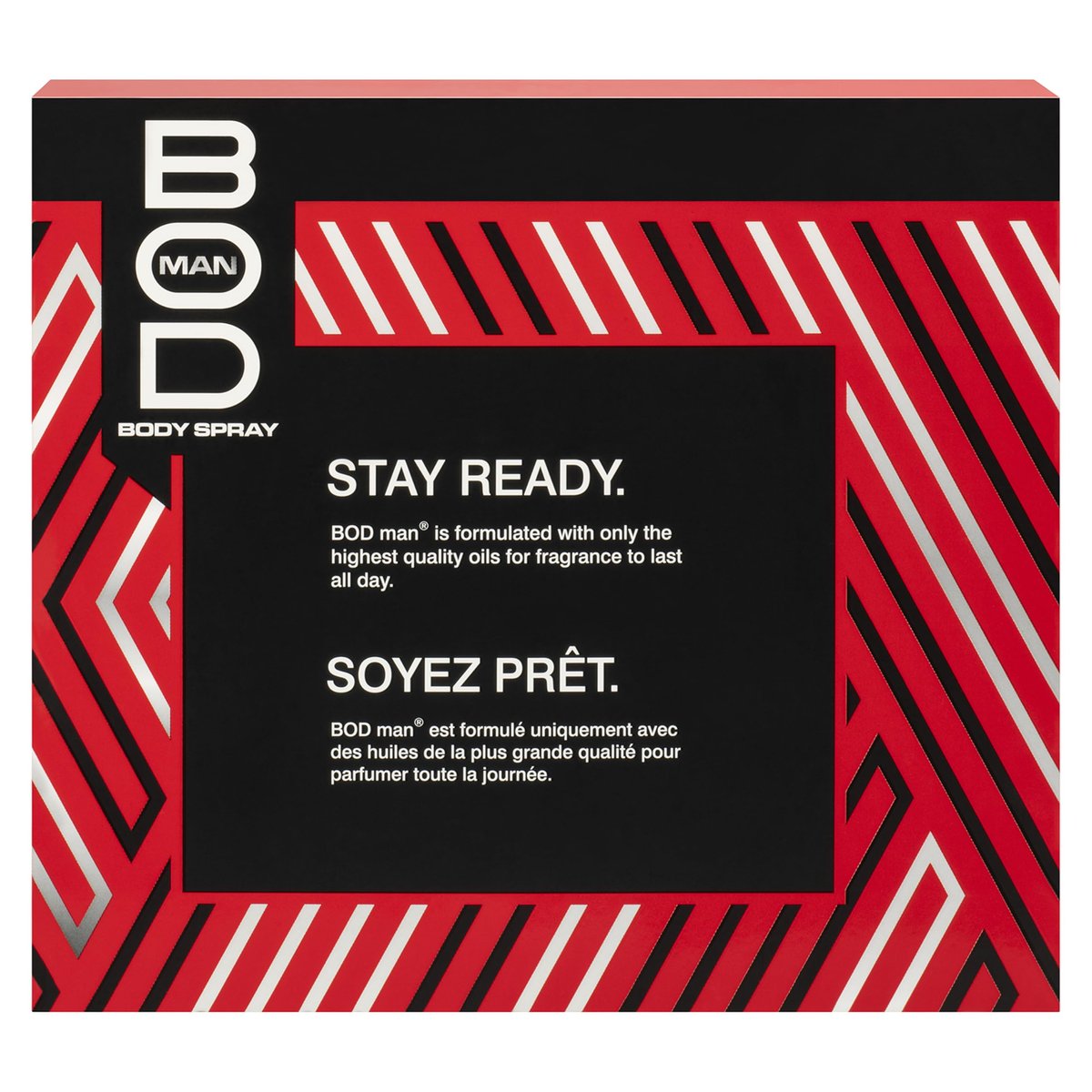 BOD man Body Spray Geschenkset, Schwarz, Really Ripped Abs, Most Wanted, 3-teilig