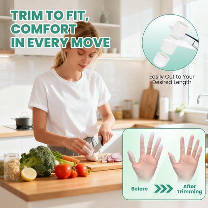 TASZOOS Gel-Fingerlinge & Fingerschutzhüllen – 20 Stück Silikon-Fingerschutz für Fingerspitzen- und Daumenunterstützung – Wiederverwendbare Gummi-Spitzen gegen Triggerfinger, Arthritis, Blasen & Schmerzlinderung