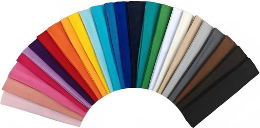 25-teiliges Haarbänder Set für Frauen – 25 Farben, rutschfeste elastische Stirnbänder für Yoga, Laufen & Fitness
