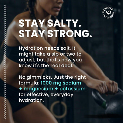 Venture Pal High Sodium Electrolyte Powder Packets | Zuckerfreies Hydrationsgetränk mit Natrium, Kalium, Magnesium & Vitaminen | Null Kalorien | Keto, Vegan & Paleo freundlich | 16 Sticks