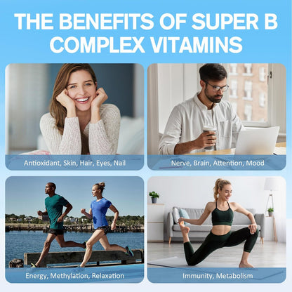 15-in-1 Liposomales Vitamin B Komplex Pro – Zuckerfreie B-Komplex Tropfen mit B1, B2, B3 Niacinamid, Cholin, B5, B6, B7 Biotin, Inositol, Folat, B12, Zink, Lutein, Zeaxanthin, Taurin & Vitamin C, 60 ml