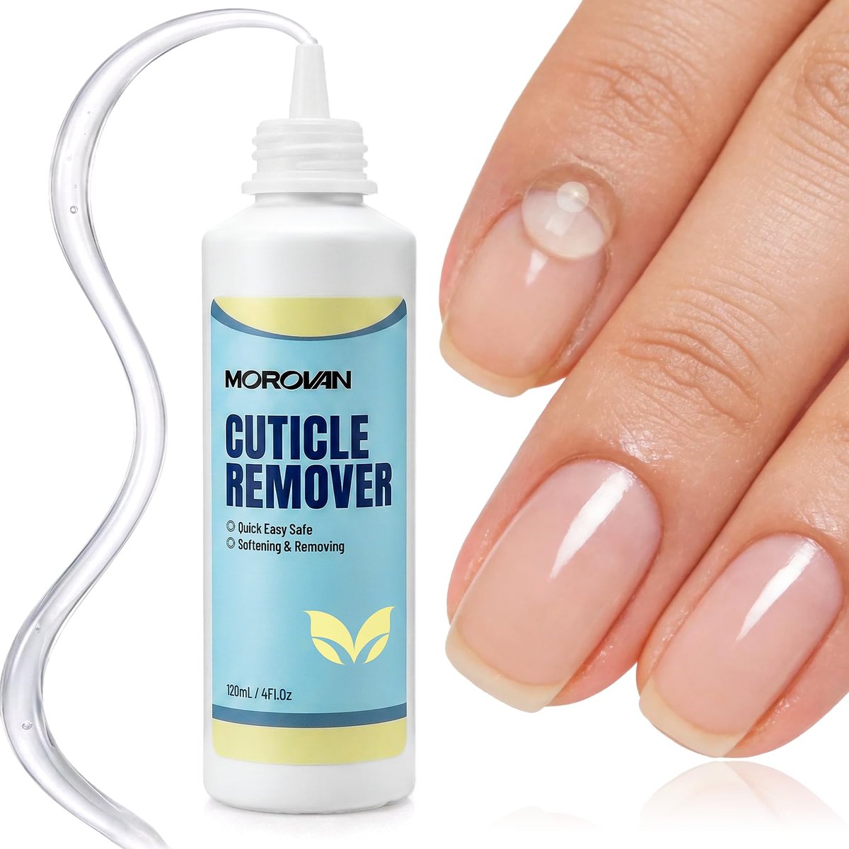 Morovan Instant Cuticle Remover Gel: Professioneller Nagelhautentferner 120ml – Schnelle & Sanfte Nagelhautpflege für Salonqualität