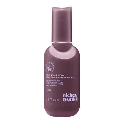 Niches & Nooks Feminine Body Spray & Mist – pH-ausgeglichene Intimpflege mit frischem Feigenduft – Geruchskontrolle, Frische, 125 ml
