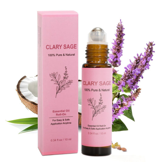 FSYQUAST Clary Sage Öl Roller für die Geburt - Natürliche Wehenhilfe, Krankenhaus-Tasche Must-Have für Schwangere und neue Mütter