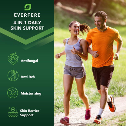EVERFERE 22 % Undecylenate Complex Antifungal Creme: Behandelt Fußpilz, Jock Itch & Ringelflechte, Lindert Juckreiz, Brennen, Schuppen & Risse - Pilzcreme für empfindliche Haut, 60 g Glas