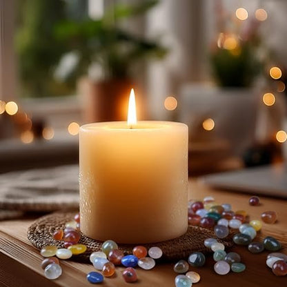 Rahato Polierte Kristalle und Heilsteine, 120 Stück, 0,5 Zoll Steine zum Tumbling, Heilen, Reiki, Meditation, Basteln, Wohndekoration, Mehrfarbig