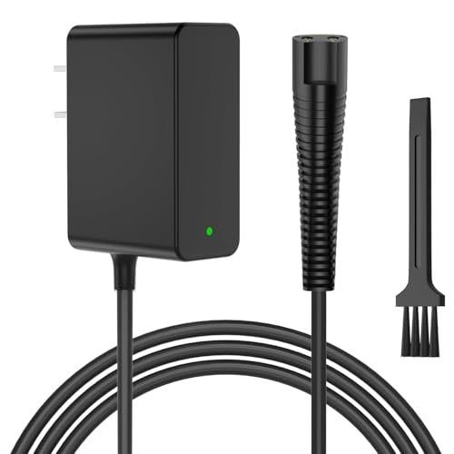Newding Ladekabel kompatibel mit Braun Rasierer Series 9 Pro 8 7 6 5 3, S9 S8 S7 S6 S5 S3 310s 3040s 5150cs 6120s 720s 7177cc 7185cc 8567cc 9597cc PL5137 IPL7219 SES9-030 SE7-041 SE5-011 12V 400mA