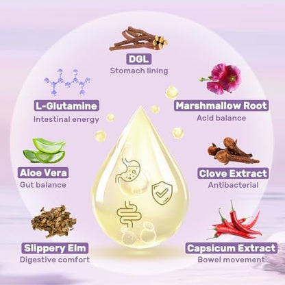 Liposomales DGL Süßholzwurzelextrakt - Deglycyrrhiziniertes Süßholz mit L-Glutamin, Eibisch, Nelke und Ulme - Verdauung, Magenschleimhaut, Ausscheidung, Maximale Aufnahme, 60 Portionen