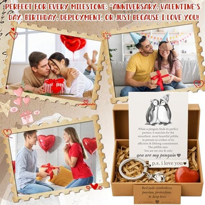 BABYQLO Pinguin-Geschenkset – Romantisches Geschenk für Ihn oder Sie | Valentinstag, Geburtstag, Jahrestag