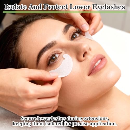 RAQEHO 50 Augenpads für Wimpernverlängerung – Hydrogel-Augenpads für Wimpernverlängerung, Bulk-Augenpads, Parches Para Pestañas, unverzichtbares Zubehör für Wimperntechniker