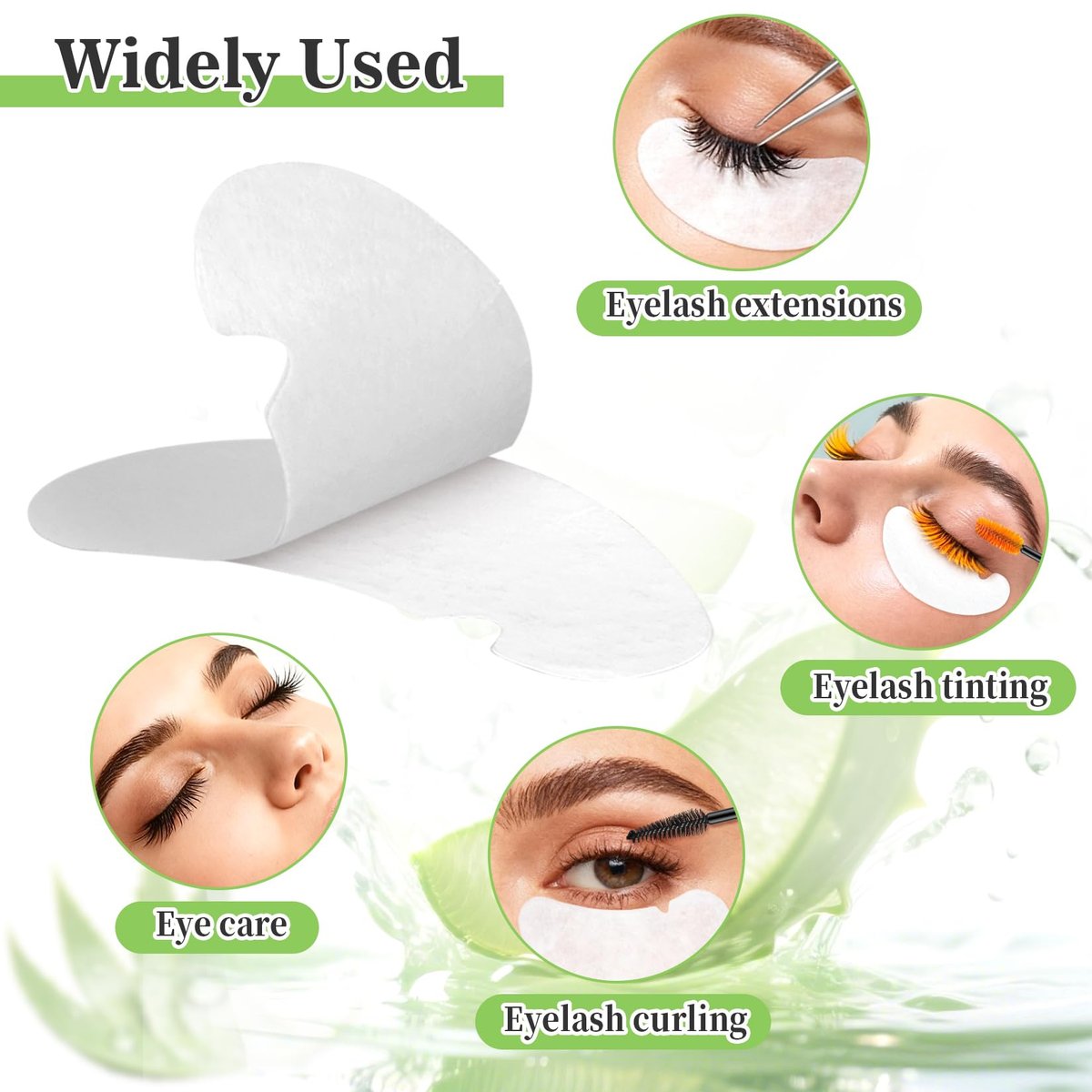 RAQEHO 50 Augenpads für Wimpernverlängerung – Hydrogel-Augenpads für Wimpernverlängerung, Bulk-Augenpads, Parches Para Pestañas, unverzichtbares Zubehör für Wimperntechniker