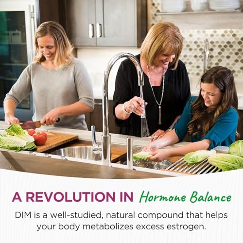 DIM Liquid Drops Supplement für Frauen – Hormonharmonie, Akne-Unterstützung & Multivitamine mit Inositol, Sulforaphan – Hormonbalance, klare Haut & Stimmungsunterstützung, gemischter Beerengeschmack 59 ml