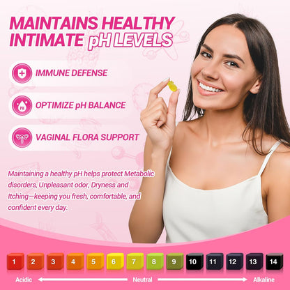 Yooloks Her Juicy Feminine Probiotische Gummis – Premium Frauen-Balance-Gummis mit Ulmenrinde für pH-Gleichgewicht, gesunden Geruch, Flora- und Immununterstützung – 30-Tage-Vorrat