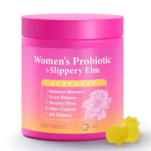 Yooloks Her Juicy Feminine Probiotische Gummis – Premium Frauen-Balance-Gummis mit Ulmenrinde für pH-Gleichgewicht, gesunden Geruch, Flora- und Immununterstützung – 30-Tage-Vorrat