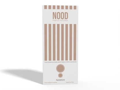 Meiiyo NOOD Pimple Patch – Hautfarben, ultradünn & atmungsaktiv, Hydrokolloid-Pflaster für diskrete Pickelabdeckung & schnelle Heilung, 20 Patches in 2 Größen (Sandstein)