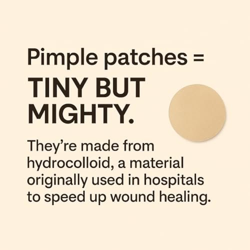 Meiiyo NOOD Pimple Patch – Hautfarben, ultradünn & atmungsaktiv, Hydrokolloid-Pflaster für diskrete Pickelabdeckung & schnelle Heilung, 20 Patches in 2 Größen (Sandstein)